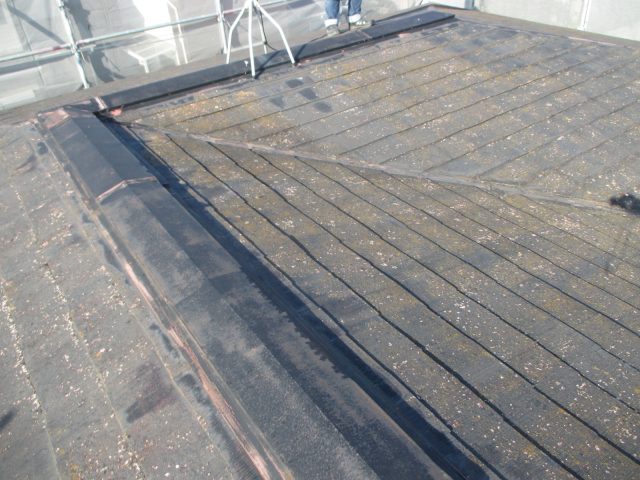 高砂市の屋根スレートの経年劣化